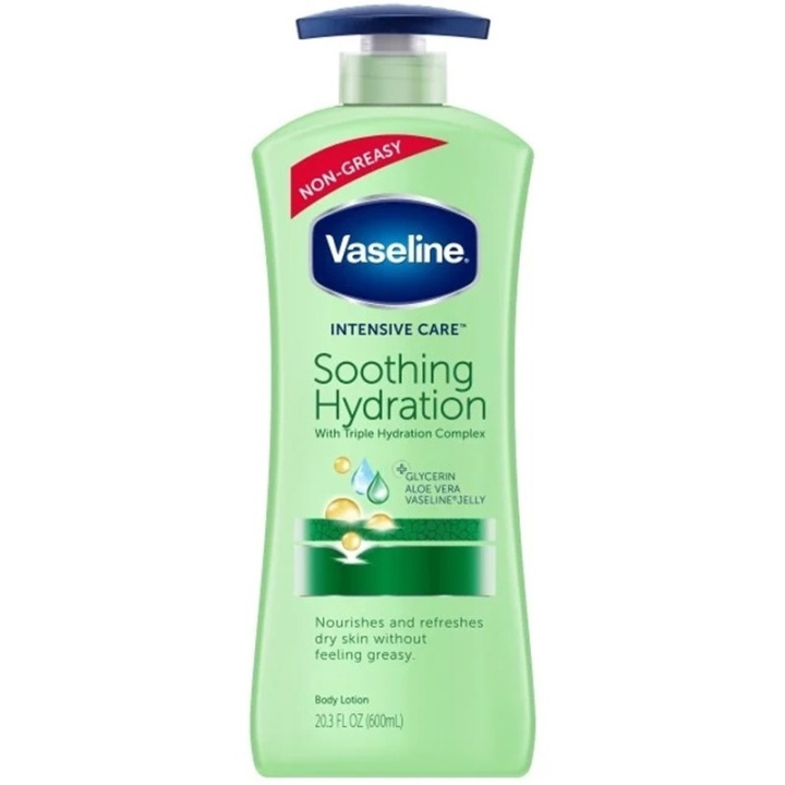 Vaseline Aloe Soothing Hydration Body Lotion 600ml in the group BEAUTY & HEALTH / Skin care / Body health / Body lotion at TP E-commerce Nordic AB (C62264)