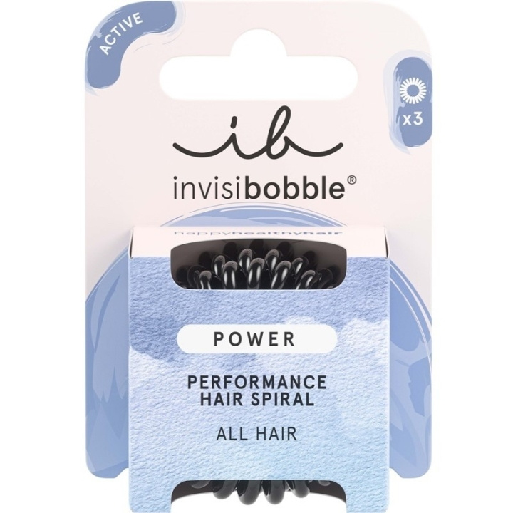 Invisibobble Power True Black 3pcs in the group BEAUTY & HEALTH / Hair & Styling / Hair accessories at TP E-commerce Nordic AB (C62393)