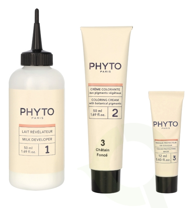 Phyto Phytocolor Permanent Color 112 ml #03 Dark Brown in the group BEAUTY & HEALTH / Hair & Styling / Hair care / Hair Dye / Hair Dye & Color bombs at TP E-commerce Nordic AB (C62436)