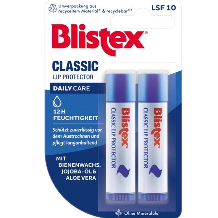 Blistex Lip Balm Classic 2x4g in the group BEAUTY & HEALTH / Makeup / Lips / Lip balm at TP E-commerce Nordic AB (C62486)