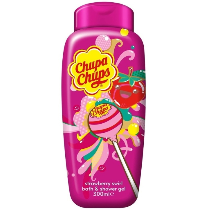 Chupa Chups Bath & Body Wash Strawberry Swirl 300ml in the group BEAUTY & HEALTH / Skin care / Body health / Bath & Shower gels at TP E-commerce Nordic AB (C62487)