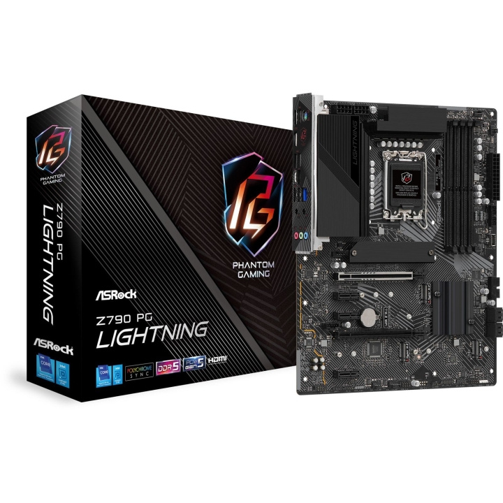 ASRock Z790 PG Lightning ATX LGA1700 Intel Z790 in the group COMPUTERS & PERIPHERALS / Computer components / Motherboard at TP E-commerce Nordic AB (C62526)