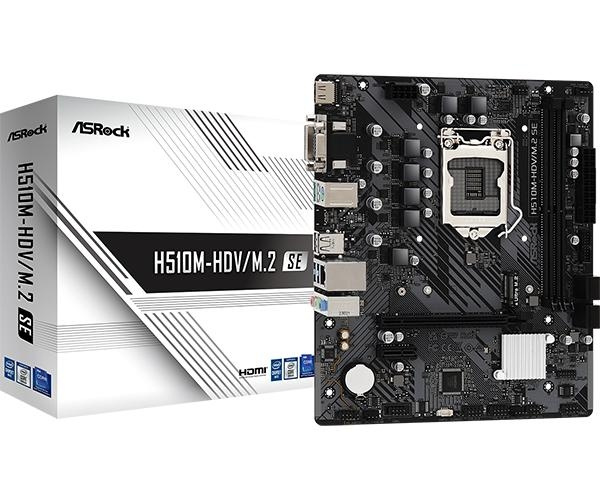 ASRock H510M-HDV/M.2 SE LGA1200 DDR4 in the group COMPUTERS & PERIPHERALS / Computer components / Motherboard at TP E-commerce Nordic AB (C62567)