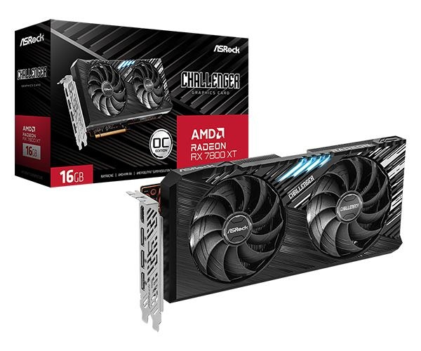 ASRock Challenger Radeon RX 7800 XT 16GB OC 16GB in the group COMPUTERS & PERIPHERALS / Computer components / Graphic Cards at TP E-commerce Nordic AB (C62575)