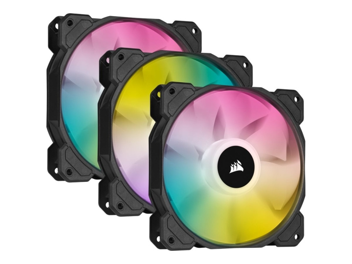 Corsair iCUE SP120 RGB ELITE System Cabinet Blower Kit 3-pack Black White 120 mm in the group COMPUTERS & PERIPHERALS / Computer components / Cooling / Chassis fans at TP E-commerce Nordic AB (C62652)