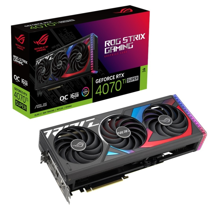 ASUS ROG Strix GeForce RTX 4070 Ti SUPER 16GB OC Edition in the group COMPUTERS & PERIPHERALS / Computer components / Graphic Cards at TP E-commerce Nordic AB (C62699)