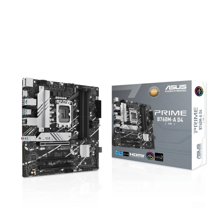 ASUS PRIME B760M-A D4-CSM in the group COMPUTERS & PERIPHERALS / Computer components / Motherboard at TP E-commerce Nordic AB (C62730)