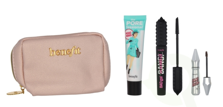 Benefit Top Trip Beauty Set 33.5 ml Porefessional Primer 22ml/Badgal Bang! Mascara 8,5gr/Gimme Brow+ #3 3gr/Pouch in the group BEAUTY & HEALTH / Gift sets / Gift sets for her at TP E-commerce Nordic AB (C62960)