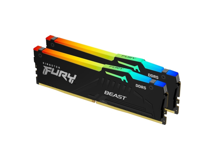 Kingston Fury Beast RGB KF556C36BBEAK2-32 32GB (16GB x2) DDR5 5600MT/s Non ECC DIMM in the group COMPUTERS & PERIPHERALS / Computer components / RAM memory / DDR5 at TP E-commerce Nordic AB (C63048)