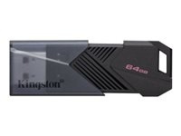 Kingston DataTraveler Onyx 64GB USB 3.2 Gen 1 Svart in the group HOME ELECTRONICS / Storage media / USB memory / USB 3.2 at TP E-commerce Nordic AB (C63064)