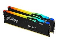 Kingston FURY Beast DDR5 16GB kit 5200MHz CL40 On-die ECC in the group COMPUTERS & PERIPHERALS / Computer components / RAM memory / DDR5 at TP E-commerce Nordic AB (C63229)
