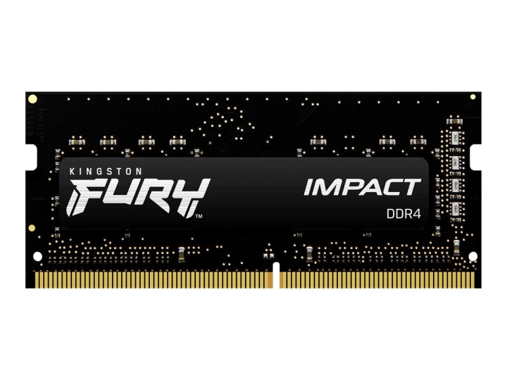 Kingston FURY Impact DDR4 32GB kit 2666MHz CL15 Ikke-ECC SO-DIMM 260-PIN in the group COMPUTERS & PERIPHERALS / Computer components / RAM memory / DDR4 SoDimm at TP E-commerce Nordic AB (C63230)
