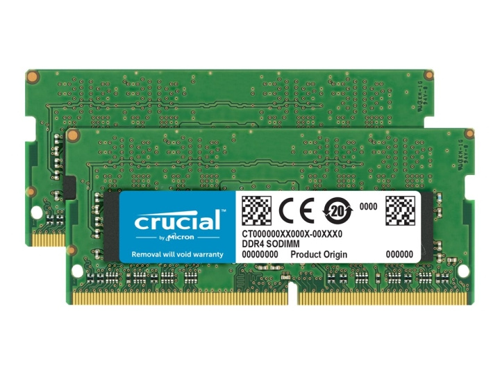 Crucial DDR4 16GB kit 2666MHz CL19 Non-ECC SO-DIMM 260-PIN in the group COMPUTERS & PERIPHERALS / Computer components / RAM memory / DDR4 SoDimm at TP E-commerce Nordic AB (C63236)