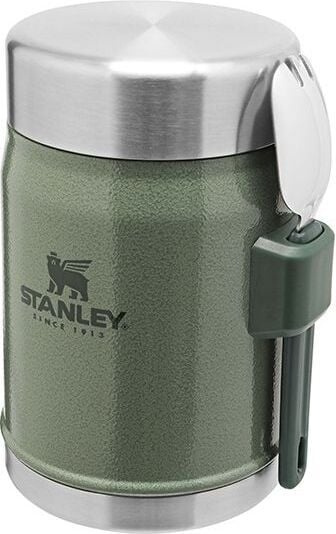 Stanley Classic food thermos + spork, green, 400 ml in the group Sport, leisure & Hobby / Outdoor recreation / Thermoses & Water Bottles at TP E-commerce Nordic AB (C63352)