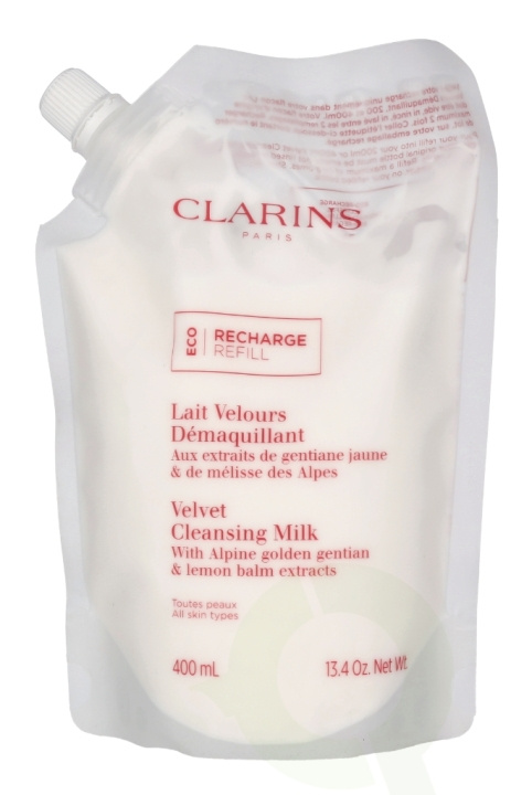 Clarins Velvet Cleansing Milk Eco Refill 400 ml in the group BEAUTY & HEALTH / Skin care / Face / Cleaning at TP E-commerce Nordic AB (C63455)