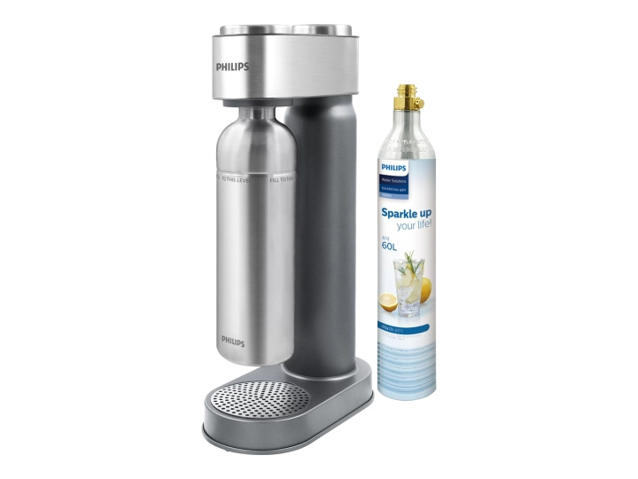 Philips GoZero ADD4905SV Carbonator silver in the group HOME, HOUSEHOLD & GARDEN / Household appliances / Water & Juice / Carbonation machines / Carbonation machines at TP E-commerce Nordic AB (C63560)
