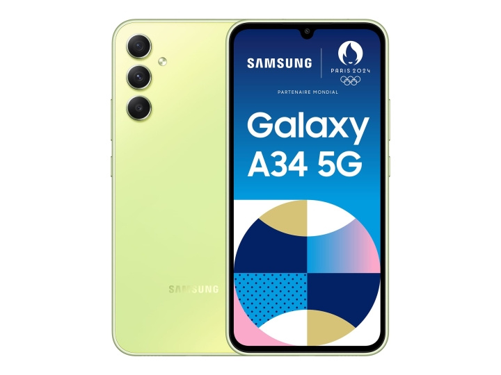 Samsung Galaxy A34 5G 128GB Lime in the group SMARTPHONE & TABLETS / Mobile phones & smartphones at TP E-commerce Nordic AB (C63563)
