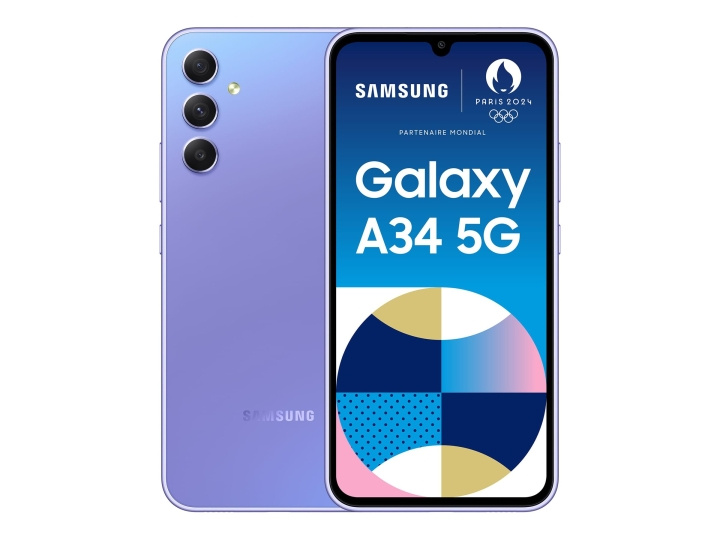 Samsung Galaxy A34 5G 6.6 128GB Violet in the group SMARTPHONE & TABLETS / Mobile phones & smartphones at TP E-commerce Nordic AB (C63564)
