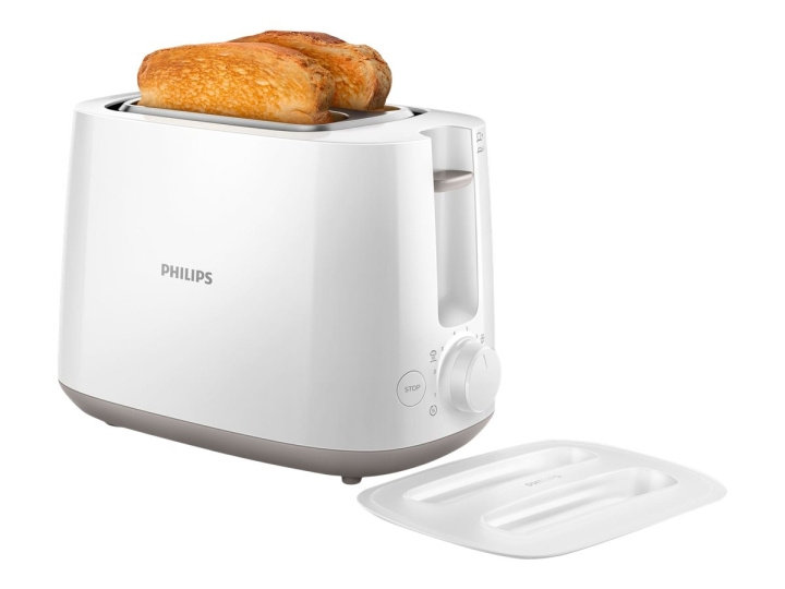 Philips Daily Collection HD2582 Brödrost Vit in the group HOME, HOUSEHOLD & GARDEN / Household appliances / Toasters & Bread grills / Toasters at TP E-commerce Nordic AB (C63646)