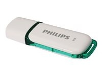 Philips FM08FD70B Snow edition 2.0 8GB USB 2.0 White in the group HOME ELECTRONICS / Storage media / USB memory / USB 2.0 at TP E-commerce Nordic AB (C63653)