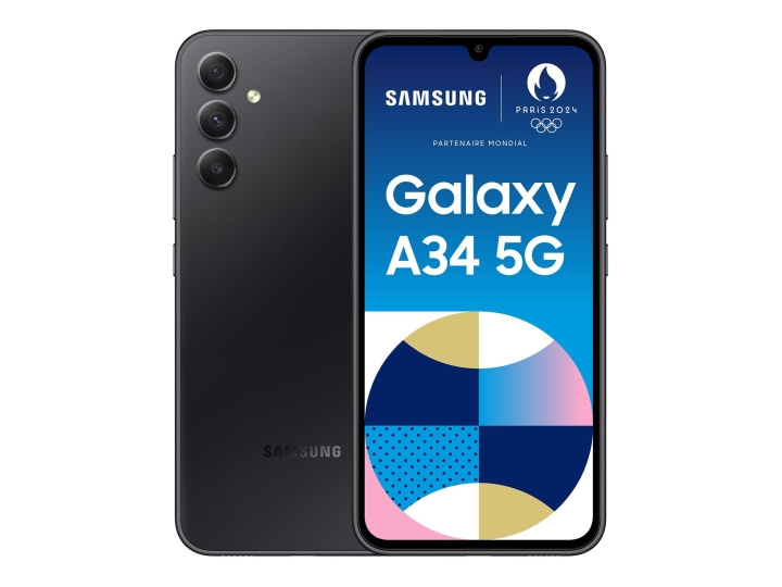 Samsung Galaxy A34 5G 6.6 256GB Awesome graphite in the group SMARTPHONE & TABLETS / Mobile phones & smartphones at TP E-commerce Nordic AB (C63845)