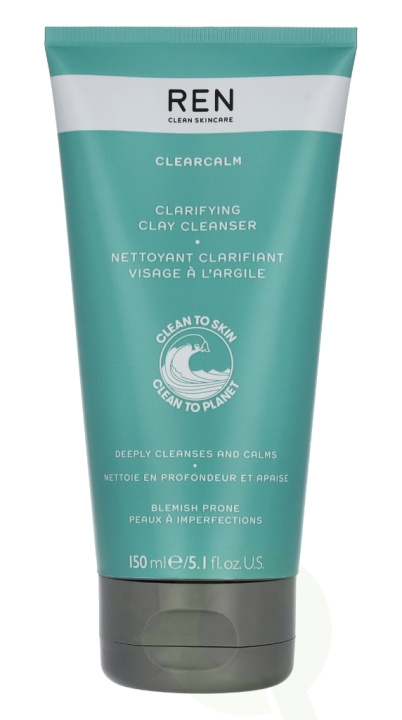 REN Clearcalm 3 Clarifying Clay Cleanser 150 ml in the group BEAUTY & HEALTH / Skin care / Face / Cleaning at TP E-commerce Nordic AB (C63893)