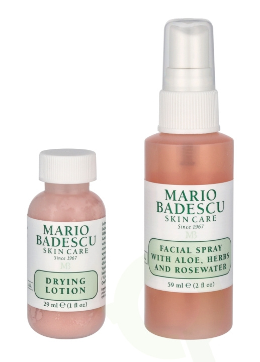 Mario Badescu Grab And Go Set 88 ml Drying Lotion 29ml/Facial Spray 59ml in the group BEAUTY & HEALTH / Skin care / Face / Day cream at TP E-commerce Nordic AB (C63931)