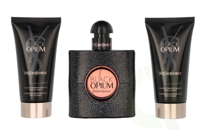 Yves Saint Laurent YSL Black Opium Giftset 150 ml Edp Spray 50ml/2x Body Lotion 50ml in the group BEAUTY & HEALTH / Gift sets / Gift sets for her at TP E-commerce Nordic AB (C64095)