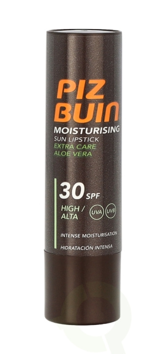 Piz Buin Moisturizing Sun Lipstick SPF30 4.9 g Aloe Vera Extra Care - High Sun Protection in the group BEAUTY & HEALTH / Makeup / Lips / Lipstick at TP E-commerce Nordic AB (C64133)