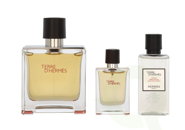 Hermes Terre D\'Hermes Giftset 127.5 ml Edp Spray 75ml/Edp Spray 12,5ml/After Shave Lotion 40ml in the group BEAUTY & HEALTH / Gift sets / Gift sets for him at TP E-commerce Nordic AB (C64140)