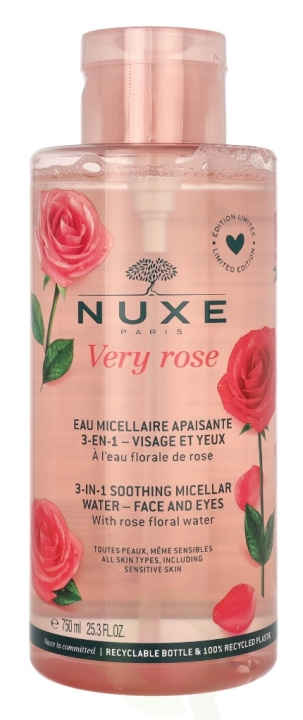Nuxe Very Rose 3-In-1 Soothing Micellar Water 750 ml in the group BEAUTY & HEALTH / Skin care / Face / Cleaning at TP E-commerce Nordic AB (C64211)