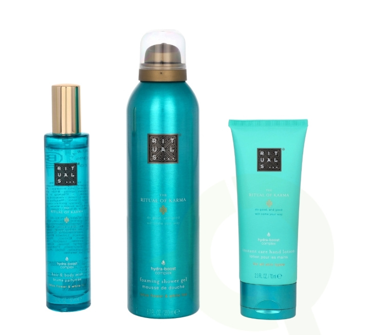 Rituals Karma Set 320 ml Instant Care Hand Lotion 70ml/Foaming Shower Gel 200ml/ Hair and Body Mist 50ml in the group BEAUTY & HEALTH / Gift sets / Gift sets for her at TP E-commerce Nordic AB (C64244)