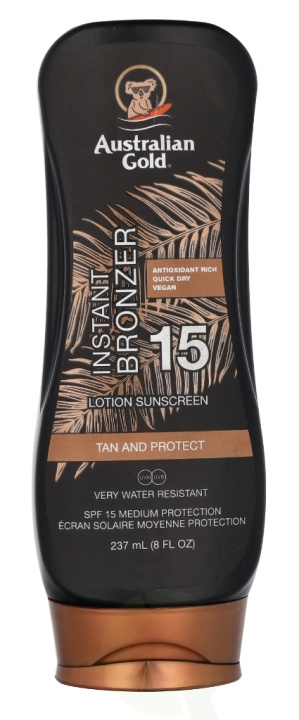 Australian Gold Lotion With Instant Bronzer SPF15 237 ml in the group BEAUTY & HEALTH / Skin care / Tanning / Sunscreen at TP E-commerce Nordic AB (C64352)
