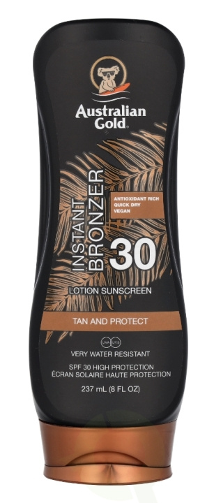 Australian Gold Instant Bronzer Lotion Sunscreen SPF30 237 ml in the group BEAUTY & HEALTH / Skin care / Tanning / Sunscreen at TP E-commerce Nordic AB (C64357)