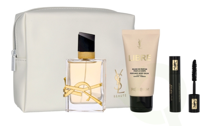 Yves Saint Laurent YSL Libre Giftset 102 ml Edp Spray Refillable 50ml/Body Balm 50ml/Mascara 2ml/Pouch in the group BEAUTY & HEALTH / Gift sets / Gift sets for her at TP E-commerce Nordic AB (C64360)
