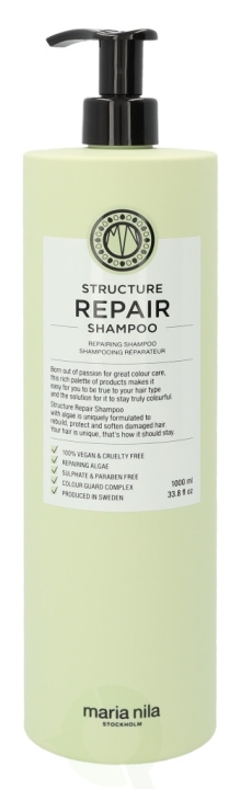 Maria Nila Structure Repair Shampoo 1000 ml in the group BEAUTY & HEALTH / Hair & Styling / Hair care / Schampoo at TP E-commerce Nordic AB (C64376)