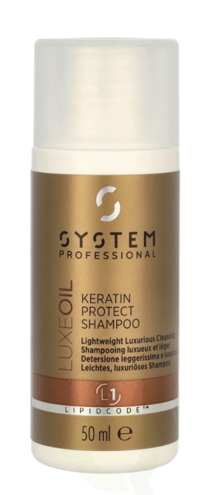 Wella System P. - Lipid Code - Luxe Oil Shampoo L1 50 ml Keratin Protect in the group BEAUTY & HEALTH / Hair & Styling / Hair care / Schampoo at TP E-commerce Nordic AB (C64379)