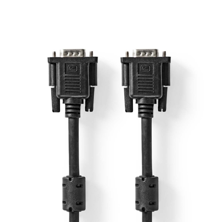 Nedis VGA Cable | VGA Male | VGA Male | Nickel Plated | Maximum resolution: 1024x768 | 2.00 m | Round | ABS | Black | Box in the group COMPUTERS & PERIPHERALS / Computer cables / VGA / Cables at TP E-commerce Nordic AB (C64404)