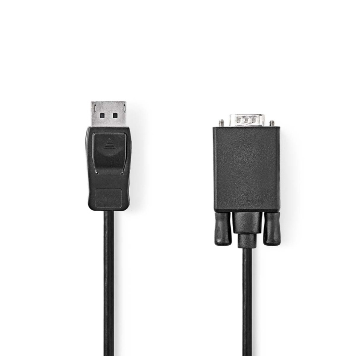 Nedis VGA Cable | DisplayPort Male | VGA Male | Nickel Plated | Maximum resolution: 1080p | 1.00 m | Round | PVC | Black | Label in the group COMPUTERS & PERIPHERALS / Computer cables / VGA / Cables at TP E-commerce Nordic AB (C64406)