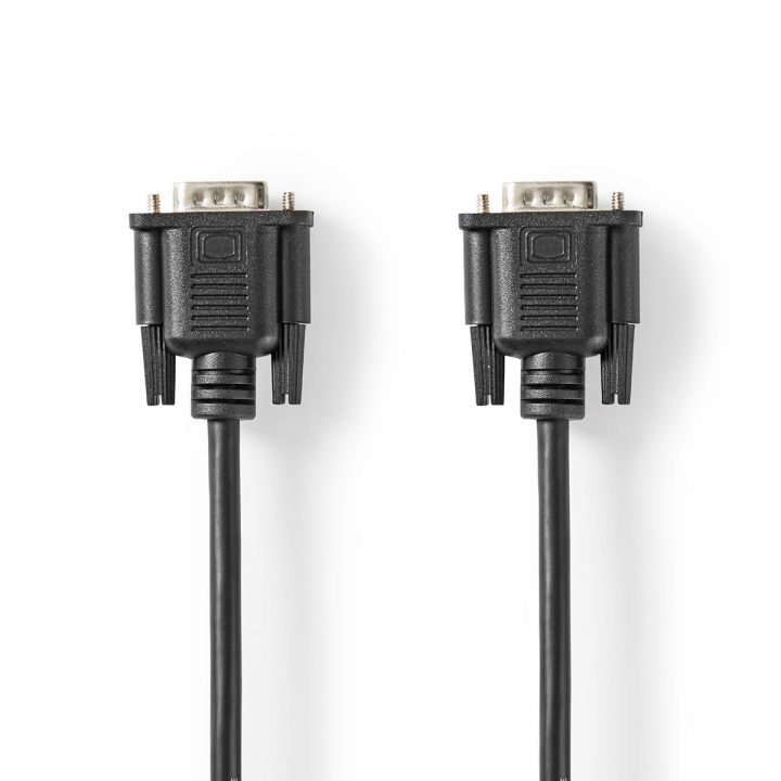 Nedis VGA Cable | VGA Male | VGA Male | Nickel Plated | Maximum resolution: 1024x768 | 3.00 m | Round | ABS | Black | Tag in the group COMPUTERS & PERIPHERALS / Computer cables / VGA / Cables at TP E-commerce Nordic AB (C64417)