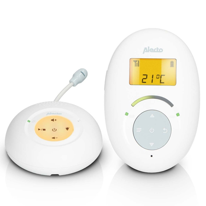 Alecto DBX120 Full Eco DECT baby monitor white/blue in the group TOYS, KIDS & BABY PRODUCTS / Children\'s safety / Baby guards at TP E-commerce Nordic AB (C64471)
