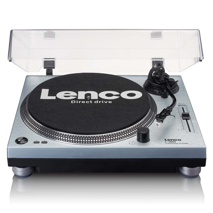 Lenco L-3809ME Direct drive turntable with USB / PC Encoding Metallic blue in the group HOME ELECTRONICS / Audio & Picture / Home cinema, Hifi & Portable / Compact stereo & Record players at TP E-commerce Nordic AB (C64480)