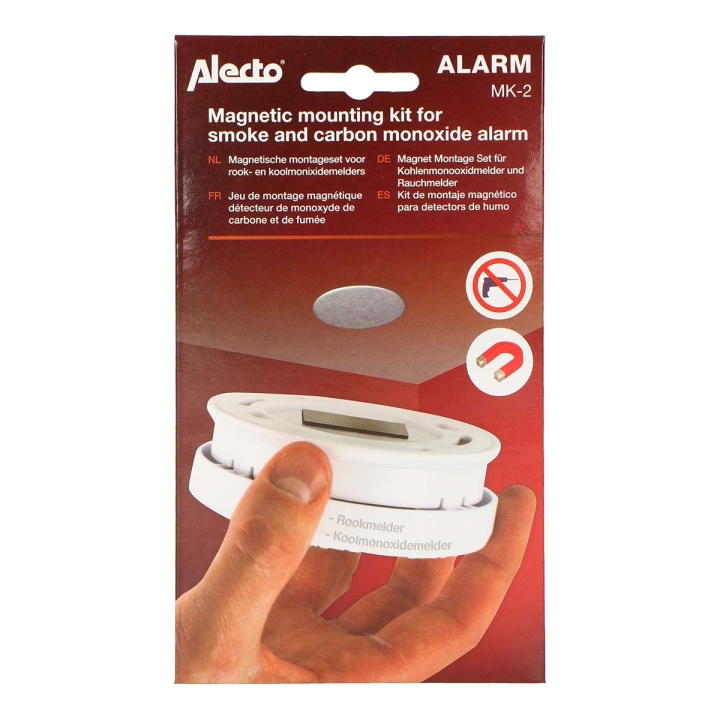 Alecto MK-2 Magnetic mounting kit for smoke detectors and carbon monoxide alarms in the group HOME, HOUSEHOLD & GARDEN / Alarm & Security / Other at TP E-commerce Nordic AB (C64483)