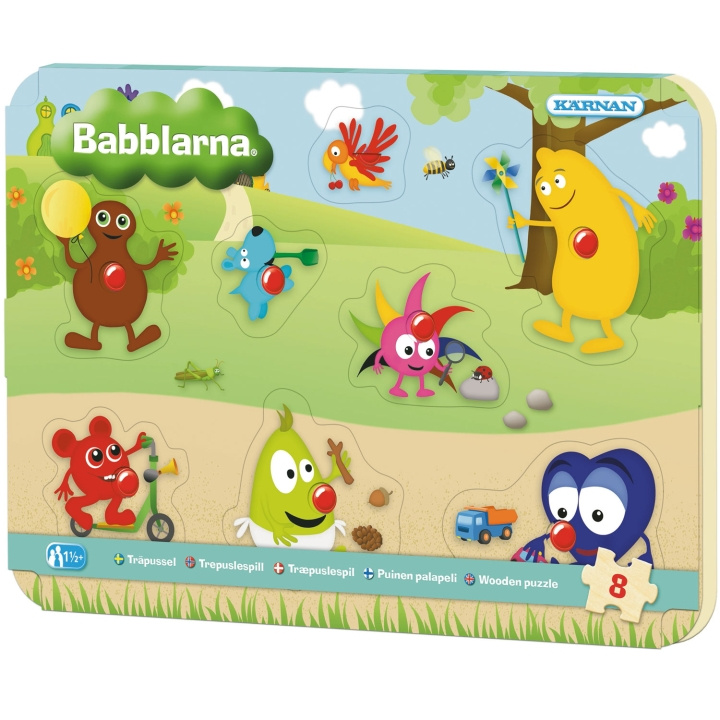 Kärnan Knoppussel Babblarna 8 bitar in the group TOYS, KIDS & BABY PRODUCTS / Toys / Puzzles at TP E-commerce Nordic AB (C64546)
