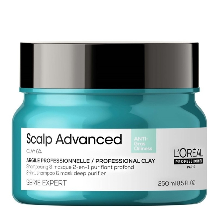 L\'ORÉAL PARIS L\'Oreal Professionnel Serie Expert Scalp Advanced Anti-Oiliness 2-in-1 Deep Purifier Clay Mask 250ml in the group BEAUTY & HEALTH / Hair & Styling / Hair care / Hair Mask at TP E-commerce Nordic AB (C64572)