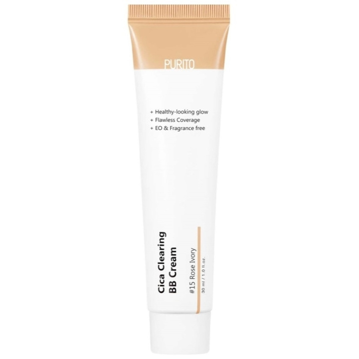 Purito Cica Clearing BB Cream #15 Rose Ivory 30ml in the group BEAUTY & HEALTH / Makeup / Facial makeup / CC/BB Cream at TP E-commerce Nordic AB (C64592)