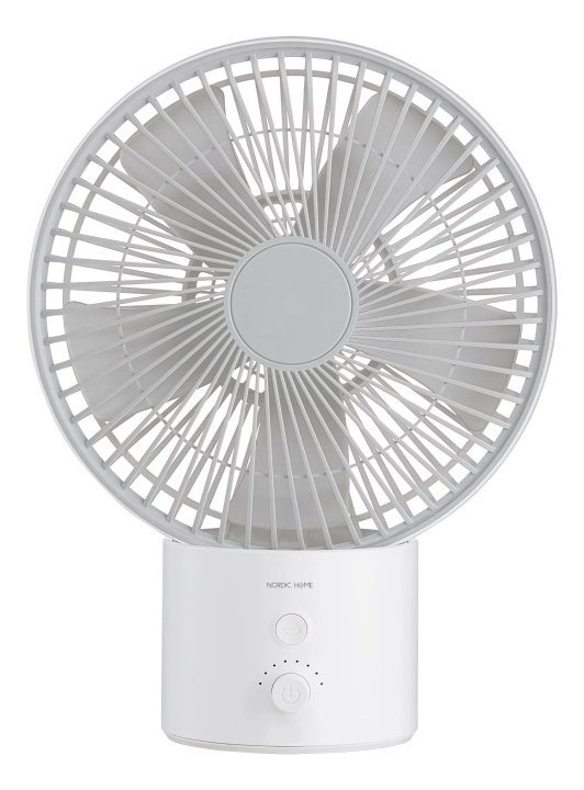 NordicHome USB Fan, Rechargable battery, variable speeds in the group HOME, HOUSEHOLD & GARDEN / Fans & Climate products / Table fans at TP E-commerce Nordic AB (C64599)