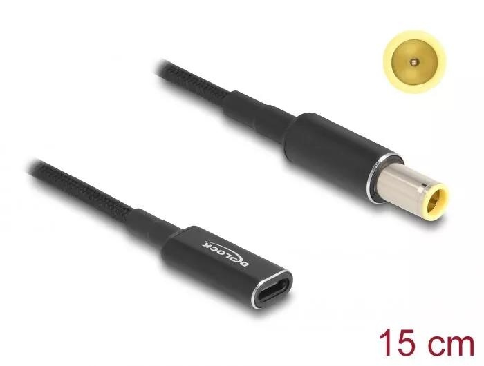 DeLOCK Laptop Charging Cable USB Type-C to IBM 7.9 x 5.5 mm 15 cm in the group COMPUTERS & PERIPHERALS / Laptops & accessories / Computer chargers / Chargers for laptops / Universal at TP E-commerce Nordic AB (C64749)