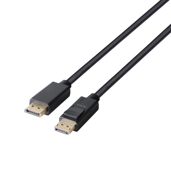 DELTACO DisplayPort cable, DP 1.4, 8K@30Hz, 4m, black in the group COMPUTERS & PERIPHERALS / Computer cables / DisplayPort / Cables at TP E-commerce Nordic AB (C64768)