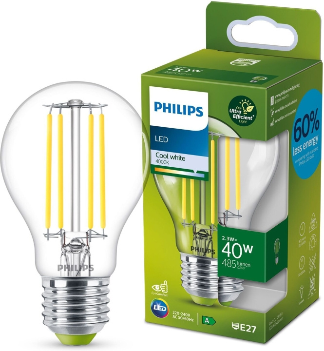 Philips Ultra Efficient LED lamp, E27, 4000K, 485 lm in the group HOME ELECTRONICS / Lighting / LED lamps at TP E-commerce Nordic AB (C64853)
